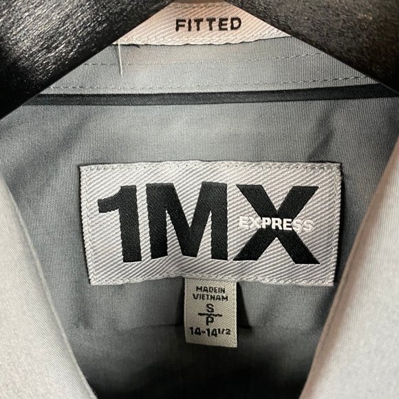 Express 1MX Gray Button Down - Picture 3 of 3